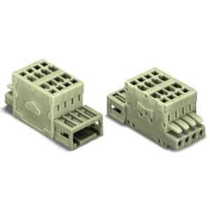 Wago 1.5 Sqmm 7 Pole 3.5mm Light Gray 2-Conductor Combi Strip, 734-367