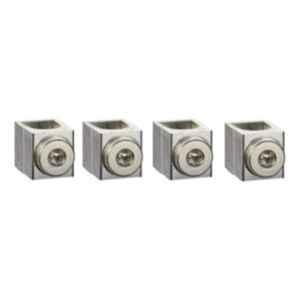 Schneider Electric 4Pcs 250A Aluminium Bare Connector Set, LV429228