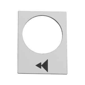 Schneider Electric Harmony 30x40mm White Raise or Right, Slow Fast Symbol Legend plate, ZB2BY4903