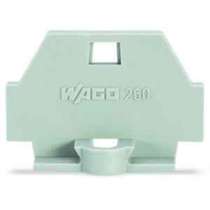 Wago 3x17mm Gray End Plate with Fixing Flange, 260-361