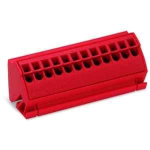 Wago 6kV 96A Red Busbar Terminal Block for 10x3mm Busbar without Push-Button Push-in Cage Clamp, 812-103