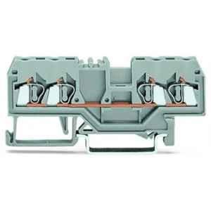 Wago 20A 4 Conductor Black Through Terminal Block, 280-831