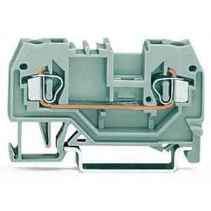 Wago 24A 2 Conductor Black Through Terminal Block, 280-905