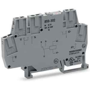 Wago 5VDC 6mm Grey Relay module with 1 Changeover Contact, 859-302