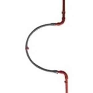 Vesda 1m Red ABS Flexible Connector Pipe, PIP021