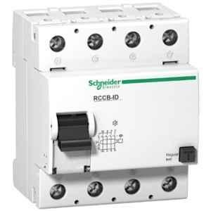 Schneider Electric Acti9 ID 125A 100mA Four Pole RCCB, 16906
