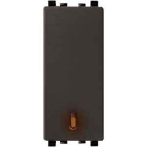 Schneider Electric Zencelo 6A Neon Dark Grey Full Flat Switch, IN8481(BZ)