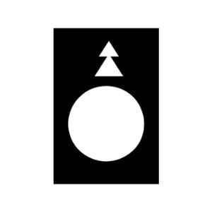 Schneider Electric Harmony 30x40mm Black Left, Slow Fast Symbol Legend plate, ZB2BY2912