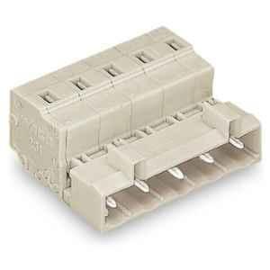 Wago 2.5 Sqmm 7.5mm 2 Pole Light Gray 1-Conductor Male Connector Cage Clamp, 723-602