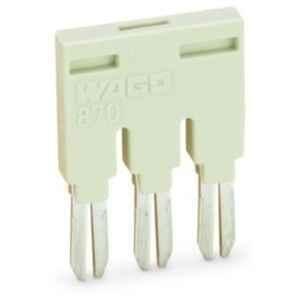 Wago 18A Jumper 7 Way Light Gray Insulated Jumper, 870-407