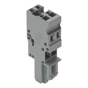 Wago 4 Sqmm 5mm 2 Pole Gray Coding Finger 1-Conductor Cage Clamp Female Connector, 769-102