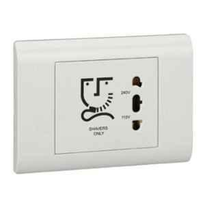 Schneider Electric Opale White Shaver Socket, AAKX6006
