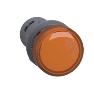 Schneider Electric Easy Harmony XA2 22.5mm Plastic Orange Round Pilot Light, XA2EVM5LC