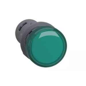 Schneider Electric Easy Harmony XA2 110V Green Round Integral Led Pilot Light with Screw Clamp Terminal, XA2EVF3LC