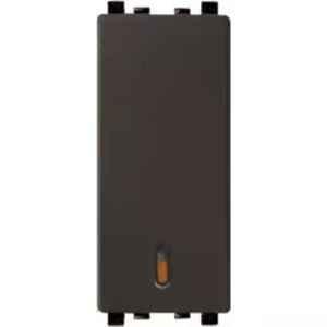 Schneider Electric Zencelo 6A 1 Way Full Flat Switch with Indicator, IN8401(BZ)