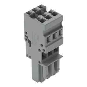 Wago 4 Sqmm 3P Grey Cage Clamp 1-Conductor Female Connector, 769-103