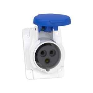 Schneider Electric Mureva 16A 2 Pole + E Panel Mounted Pratika Industrial Socket, PKY16F423