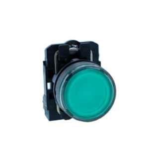 Schneider Electric Harmony XB4 22.5mm 1NO+1NC Green Illuminated Push Button with Universal LED, XB5AW33M1N
