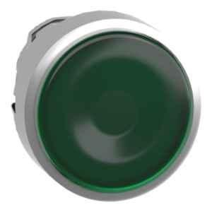 Schneider Electric Harmony XB4 22mm Round Green Head with Integral LED for Illuminated Push Button, ZB4BW333