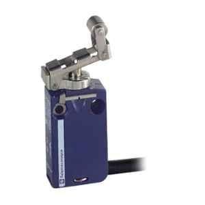 Telemecanique 1NO+1NC  Miniature Zamak Linear Limit Switch with 1m cable & Metal Retractable Roller Lever Plunger, XCMD2124L1