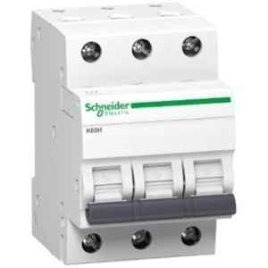 Schneider Electric Acti9 K60H 4A C-Curve Three Pole MCB, A9KF71304BQ, Breaking Capacity: 10 kA