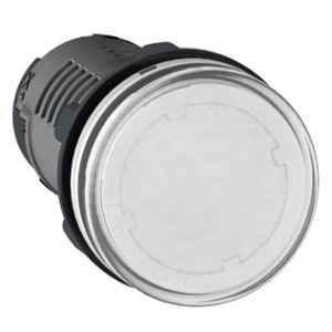 Schneider Electric Easy Harmony XA2 110V White Round Integral Led Pilot Light with Screw Clamp Terminal, XA2EVF1LC