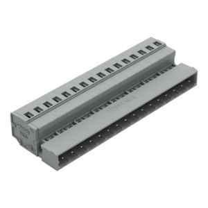 Wago 2.5 Sqmm 5mm 16 Pole Gray 1-Conductor Cage Clamp Male Connector, 231-616