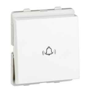 Schneider Electric Livia 10A 2 Module White Bell Push Switch, P1025
