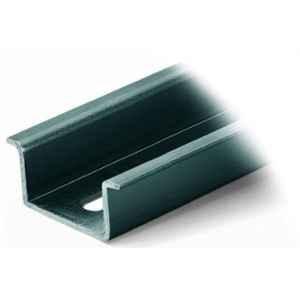 Wago 35x15mm 1.5mm 2m Long Slotted Steel Silver Carrier Rail, 210-197