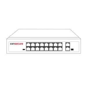 Eonsecure 16 Port POE Switch with 2 Gigabit Uplink & 1 SFP Port, ESCN16POE2UG1F