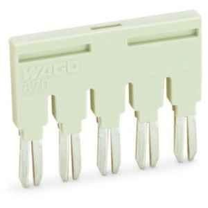 Wago 18A 5-Way Insulated Light Grey Continuous Jumper, 870-405