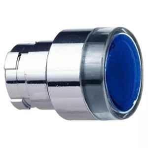 Schneider Electric Chromium Plated Metal Blue Illuminated Pushbutton, ZB2BW36C