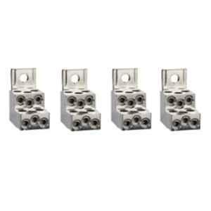 Schneider Electric 4Pcs 250A Aluminium Bare Connector Set, LV429249