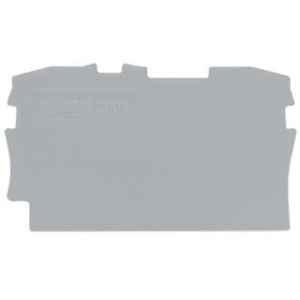 Wago 0.8x48.3mm Gray End & Intermediate Plate, 2002-1291