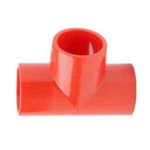 Vesda 25mm ABS Red Equal Tee Pipe, PIP008 (Pack of 10)