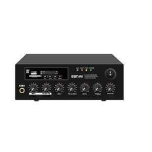 EONAV 60W Mini Mixer Amplifier with USB/SD/FM/Bluetooth/Echo,100V or 70V & 4-8 Ohm, EASCMA60W