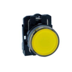 Schneider Electric Harmony XB5N 22mm 1NO Round Plastic Yellow Pushbutton, XB5AW35B1N