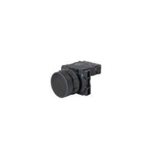 Schneider Electric Harmony XB5 22mm Black 1NO Flush Type Spring Return Round Push Button, XB5AA21N