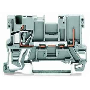 Wago 4 Sqmm Gray 1-Conductor Carrier Terminal Block for Cage Clamp, 769-176