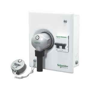 Schneider Electric Acti9 30A Metal Single Door TPN Plug & Socket Unit with 3 Modules, A9HMS330