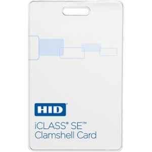 HID iClass 2K PVC White Clamshell SIO Contactless Smart Card, 3350PMSMV