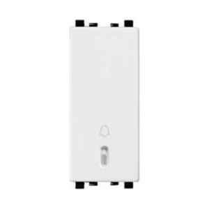Schneider Electric Zencelo 6A 1 Module Full Flat Bell Push with White Indicator, IN8405