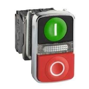 Schneider Electric Harmony XB4 240VAC Illuminated Double Headed Push Button, XB4BW73731M5