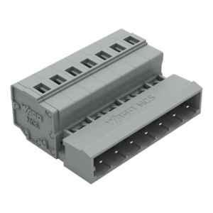 Wago 2.5 Sqmm 5mm 7 Pole Gray 1-Conductor Cage Clamp Male Connector, 231-607