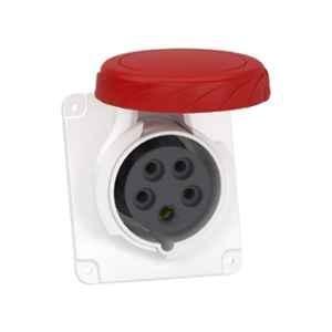 Schneider Electric Mureva 16A 3 Pole + N+E Panel Mounted Pratika Industrial Socket, PKY16F735
