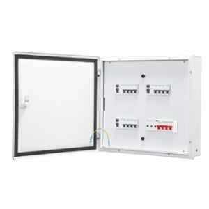 Schneider Electric Acti9 12 Ways Metal Double Door TPN Distribution Board, A9HTND12Y