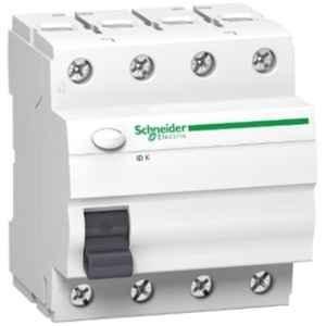 Schneider Electric 63A 300mA 4P Acti 9 ID K AC Type RCCB, A9KR14463BQ
