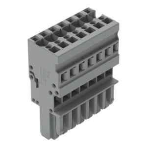 Wago 4 Sqmm 7P Grey Cage Clamp 1-Conductor Female Connector, 769-107