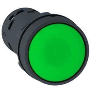 Schneider Electric Harmony XB7 250V 1NO+1NC Plastic Green Monolithic Push Button, XB7NA35