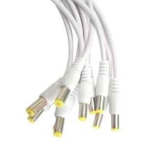 Eonsecure 6 inch Male Power DC Pin Connector with Wire for 12V Applications, ESTDCPIN